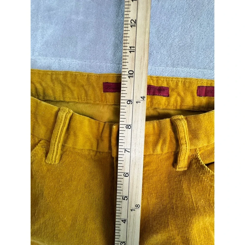 Women's Limited Edition Banana‎ Republic Yellow Corduroy Pants Slim Size 6